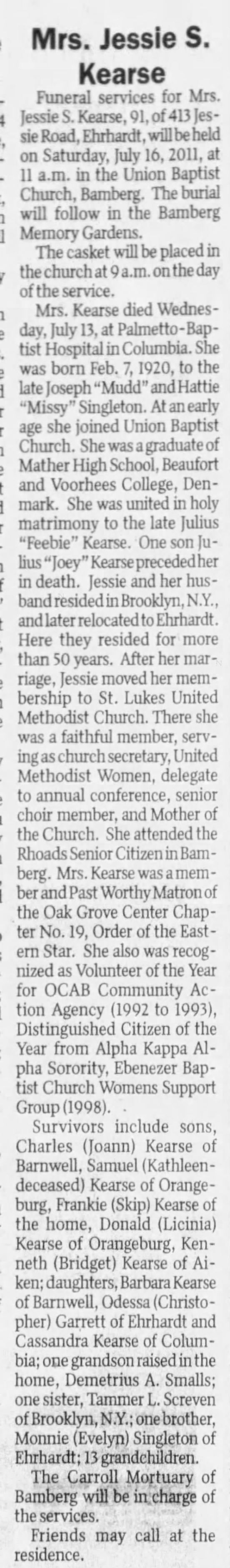 Clipping from The Times and Democrat